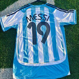 Argentina 2006 Messi Vintage Style Jersey